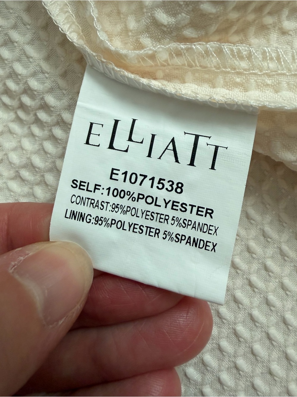 Elliatt Perception Low Back Midi Dress Off White Back Zip Women's Size M - Picture 11 of 15